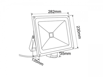 Reflector LED - con sensor PIR