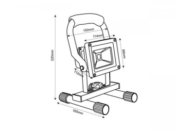 Reflector LED recargable