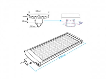 Farola LED de alta potencia