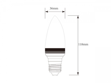 Bombilla LED vela regulable