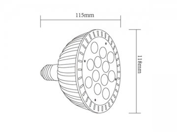 Foco LED regulable