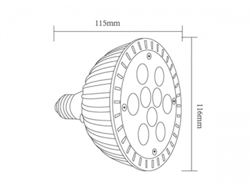 Foco LED regulable