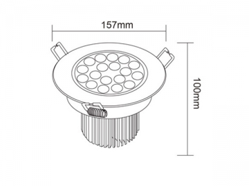 Foco empotrado LED regulable