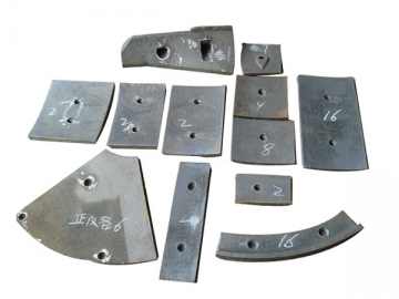 Placas de revestimiento <small>(para mezcladoras de concreto)</small>