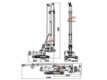 Máquina de perforación rotatoria HQR 180D