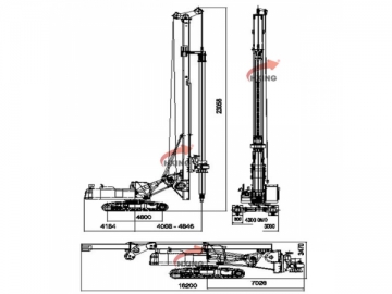 Máquina de perforación rotatoria HQR 280D