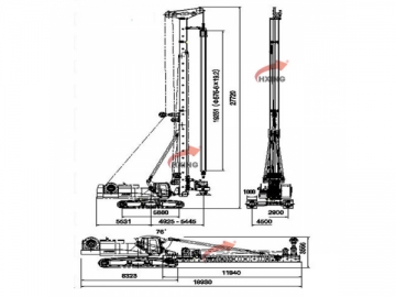 Máquina de perforación rotatoria HQR 400D