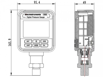 Manómetro digital <b>HS108</b>