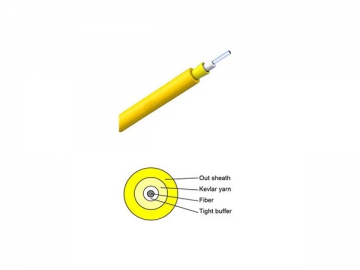 Cable de fibra óptica para interior