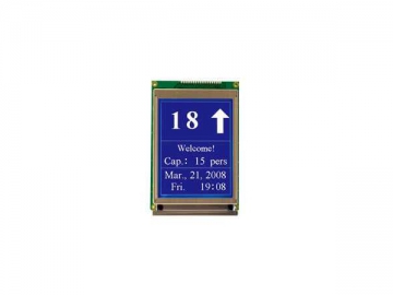 Tarjeta indicadora serial LCD de alta resolución