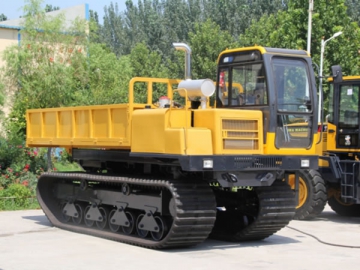 Tractor de volteo / Transportadora de volteo sobre orugas con rodaje de caucho HY-600