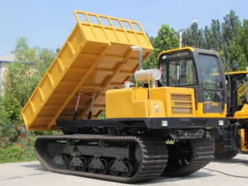 Tractor de volteo / Transportadora de volteo sobre orugas con rodaje de caucho HY-600