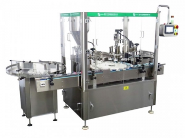 Máquina llenadora, selladora y tapadora de cremas