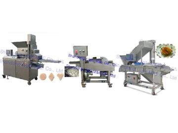 Linea de produccion automatica para hamburguesas