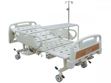 Cama hospitalaria manual de lujo con 2 manivelas RC-RS104-B