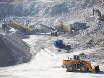 Malla metálica para minería