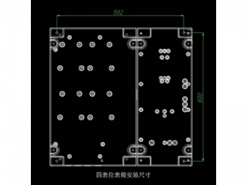 Caja de medidor eléctrico monofásico