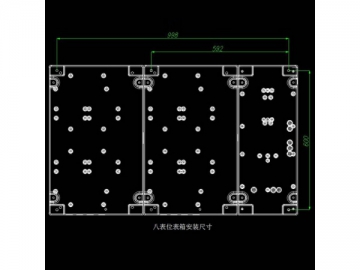 Caja de medidor eléctrico monofásico