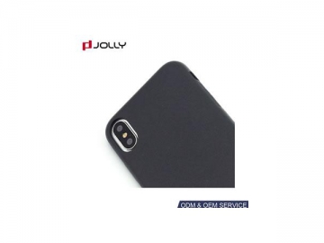 Carcasa protectora de cuero para iPhone X