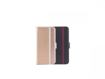 Funda flip cover de cuero sintético para iPhone X