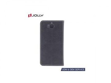 Funda flip cover de cuero resistente a la suciedad para Huawei Y5