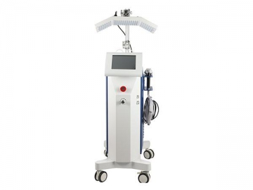 Máquina para terapia fotodinámica de radiofrecuencia con chorro de oxígeno